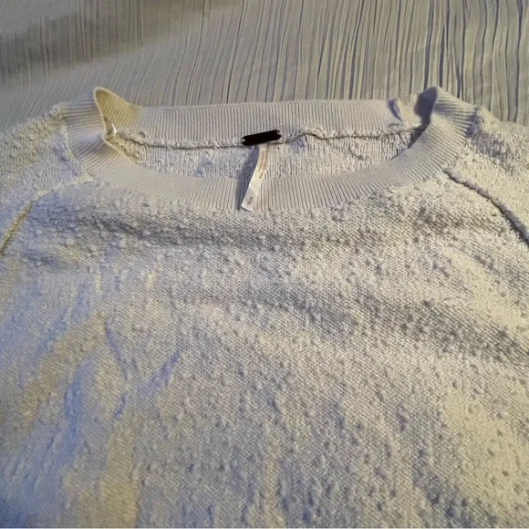 Free People Found My Friend Pullover cream off white long sleeve‎ size small - Picture 7 of 13